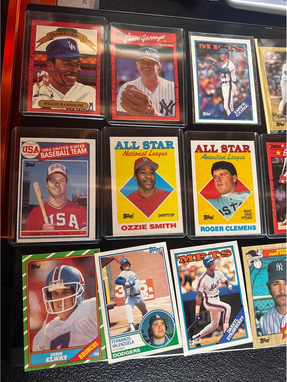 Vintage Sports Trading Card Bundle Baseball, Football, More